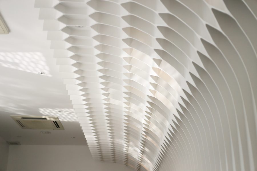 Architectkidd_ABC Eatery_restaurant_ceiling_honeycomb